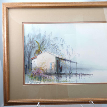 Nestor Hippolyte Fruge (1916-2012) Louisiana Swamp Aquarellmalerei