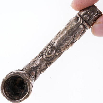Antike japanische Rauchpfeife aus Bronze