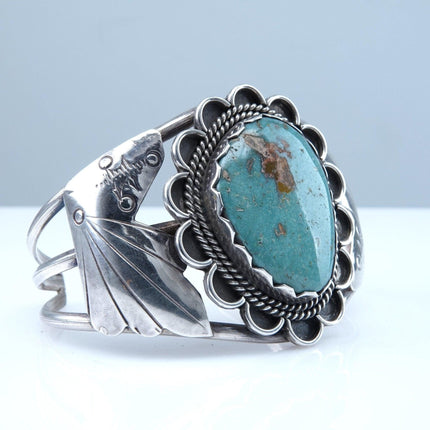 6.5" Vintage Navajo Sterling Turquoise cuff bracelet