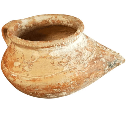 Pre Columbian Pottery Effigy Figur Brustförmiges Glas