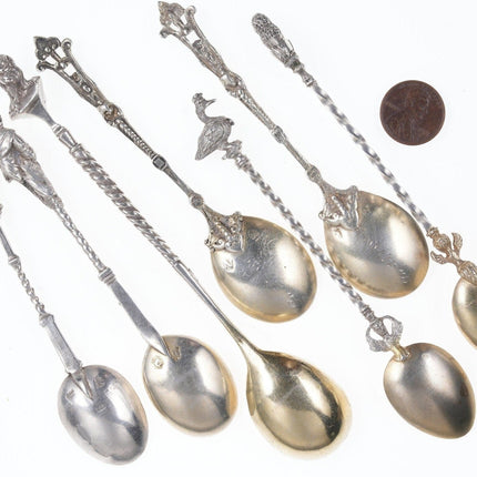 1880's Fanciest sterling spoons ever