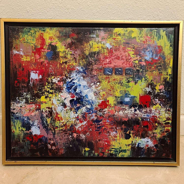 Leanne Venier Austin Texas Abstract Artist Oil on Canvas "Possession In great Me