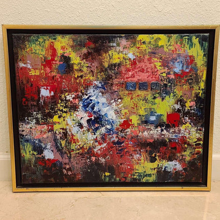Leanne Venier Austin Texas Abstract Artist Oil on Canvas "Possession In great Me