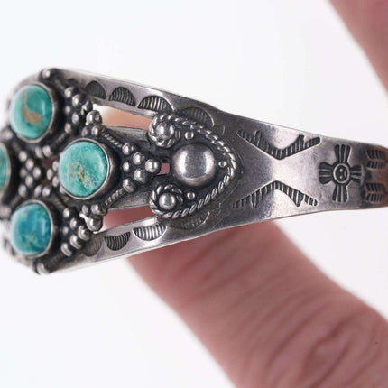 Maisels Fred Harvey Era Indianer Sterling/Türkis Manschettenarmband