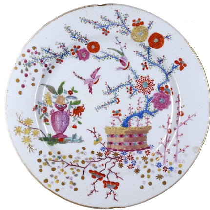 c1810 Coalport Kakiemon style Banded Hedge Chinoiserie Hand painted dinner plate