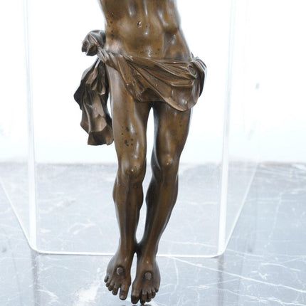 c1870 大型法国青铜科珀斯克里斯蒂瘦身耶稣