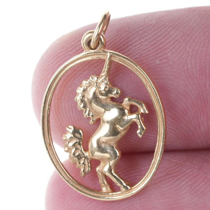 Retired James Avery 14k gold Unicorn charm