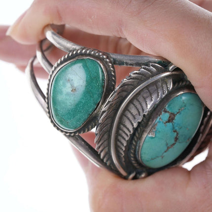 Vintage Navajo Sterling and turquoise ring and bracelet set