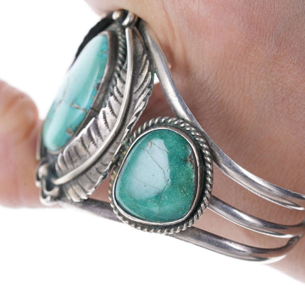 Vintage Navajo Sterling and turquoise ring and bracelet set