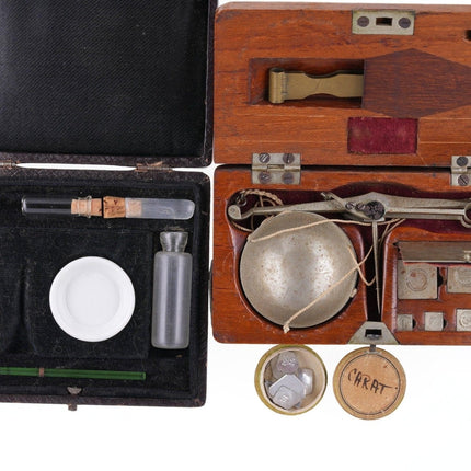 Antique Pocket Gold Scales/test kits