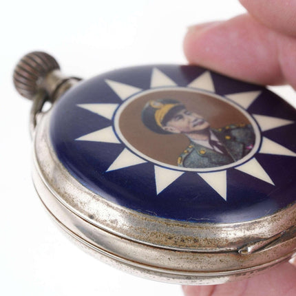 Large Antique Chiang Kai Shek Chinese Political Pocket watch