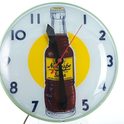 14" 1950er Jahre Telechron NuGrape Advertising Bubble Uhr/Licht