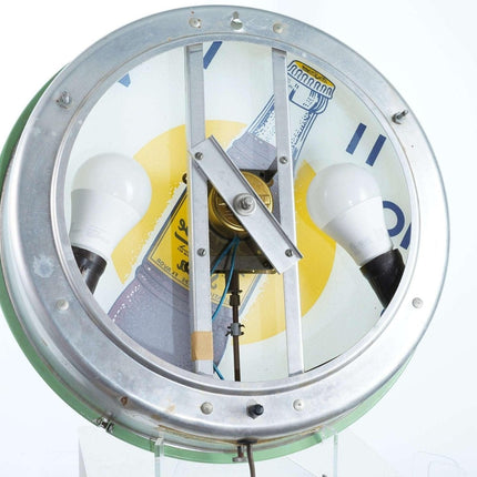 14" 1950's Telechron NuGrape Advertising Bubble clock/light