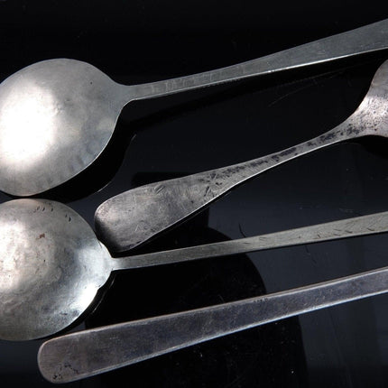 4 Antique Navajo Silver spoons