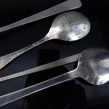 4 Antique Navajo Silver spoons