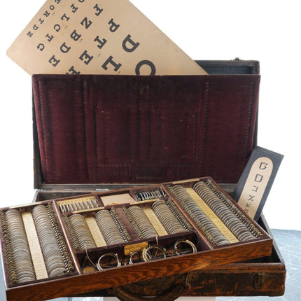 Antique Traveling Optometrists kit