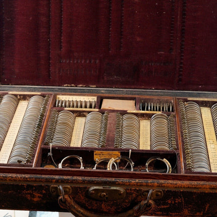 Antique Traveling Optometrists kit