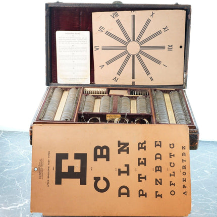 Antique Traveling Optometrists kit