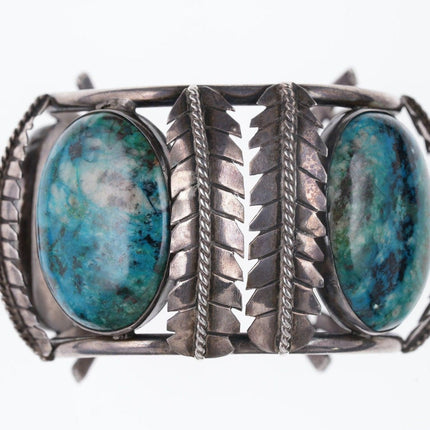 7.5" Large Vintage Native American Sterling Cuff