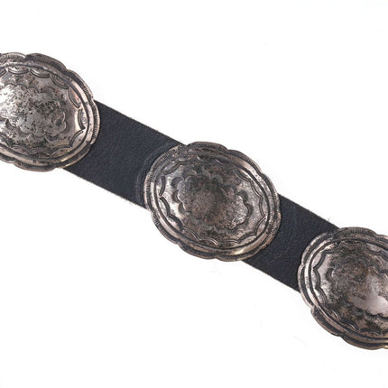 Vintage Navajo Sterling Silver concho belt