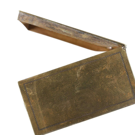 c1890 Antique Russian brass Trompe-l'œil cigar box