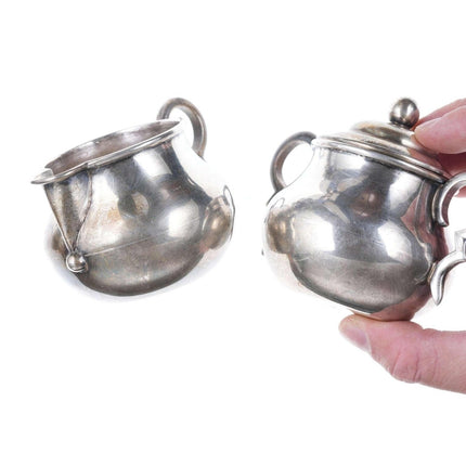 Mid Century William Spratling Sterling Creamer and Sugar