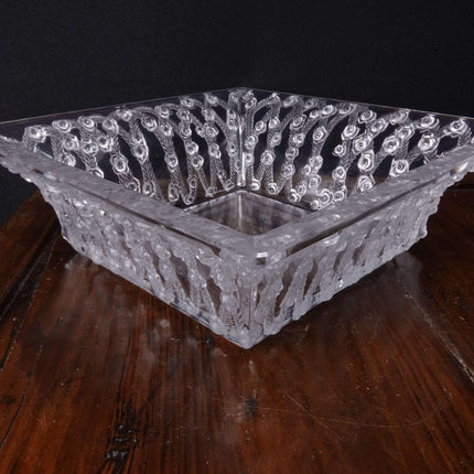 Lalique Roses Large Centerpiece Bowl French Crystal