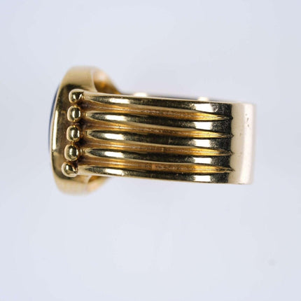 Sz6.5 18k gold Intaglio cut Ring