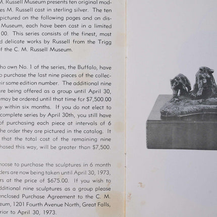 Charles M. Russell, Trigg Affenskulptur aus massivem Sterlingsilber, limitierte Auflage Nr. 35/100