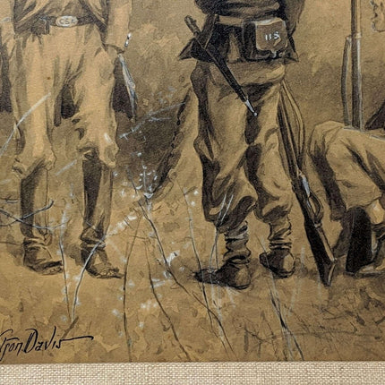 c1910 Original Illustration from "With Grant At Vicksburg" By Listed Artist J Wa