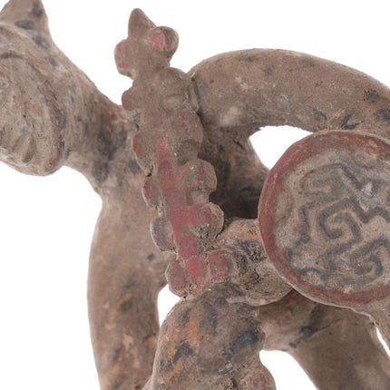 Pre-Columbian Aztec Jaguar Warrior figures and head shard