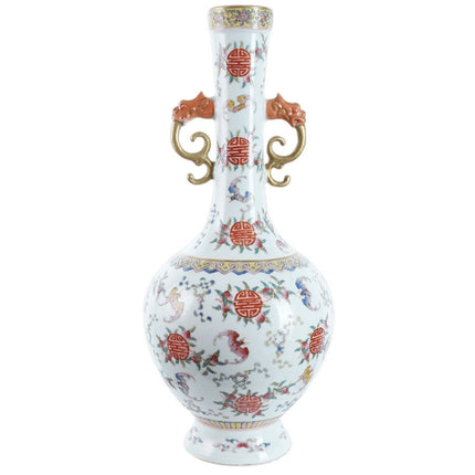 Hand Painted Chinese Famille rose vase