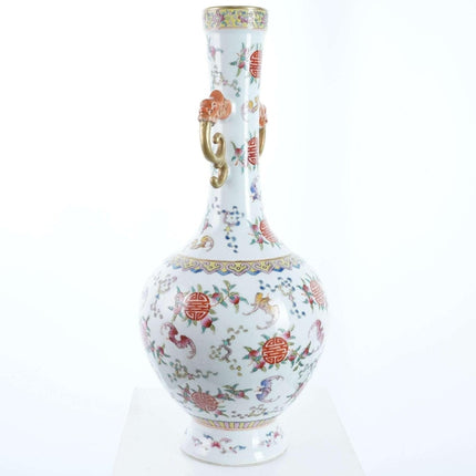 Hand Painted Chinese Famille rose vase