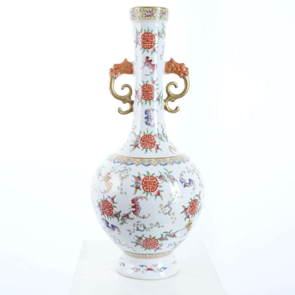 Hand Painted Chinese Famille rose vase