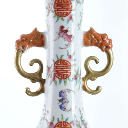 Hand Painted Chinese Famille rose vase