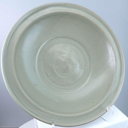 Large Ming Dynasty Chinese Celadon Bowl with Fish