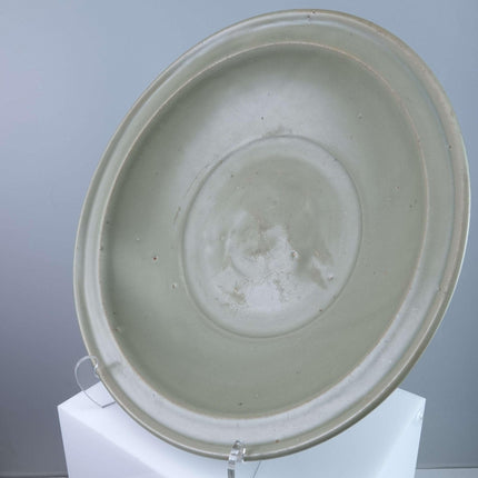 Large Ming Dynasty Chinese Celadon Bowl with Fish