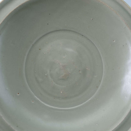 Large Ming Dynasty Chinese Celadon Bowl with Fish