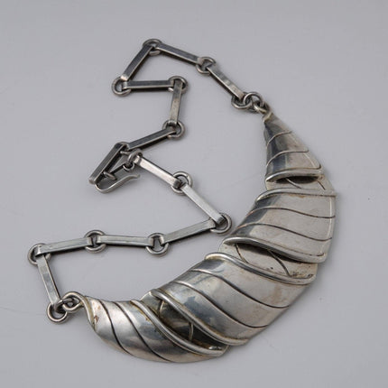 1950 年代威廉·斯普拉特林现代主义墨西哥银项链