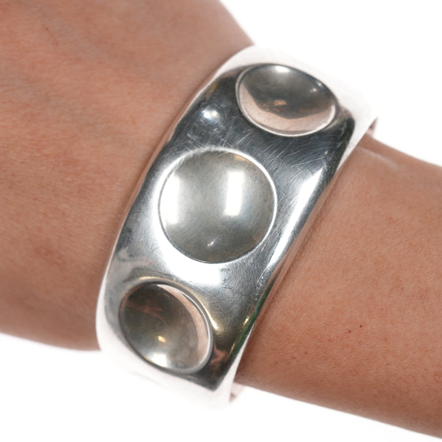 6.25" Ray Scott Navajo Silver modernist style cuff bracelet