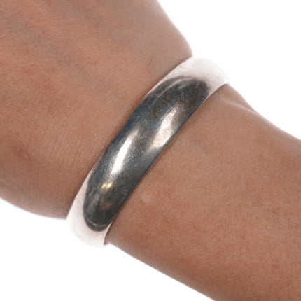 6.25" C/J Nez Navajo silver plain cuff bracelet