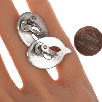 Margot De Taxco 5740 Sterling Pendant/pin and earrings set