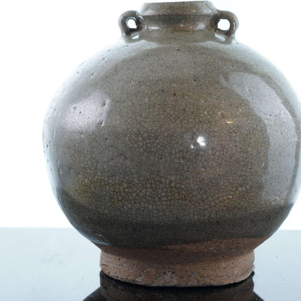 Large 15th Century Thai Sawankhalok Celadon Jar