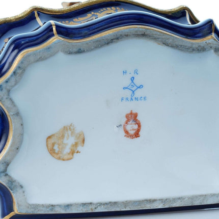 Large French Sevres Style Porcelain Jewelry Casket