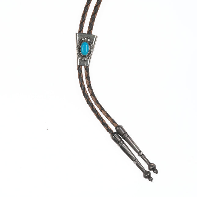 36" Bell Trading Post sterling and turquoise bolo tie