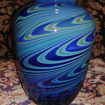 Randy Strong Art Glass Vase Dated January 1978 887 6.5" tall x 4.5" wide