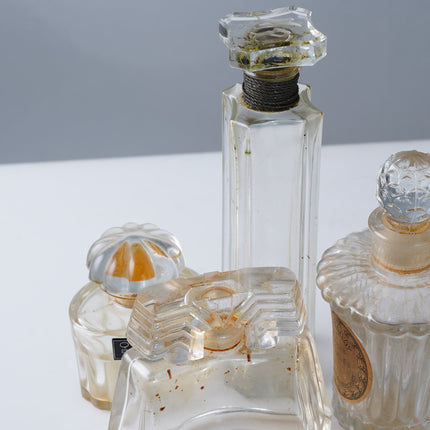 c1940 French Baccarat Perfume Bottle Collection