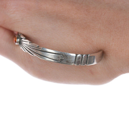 6 5/8" Vintage Navajo silver cuff bracelet