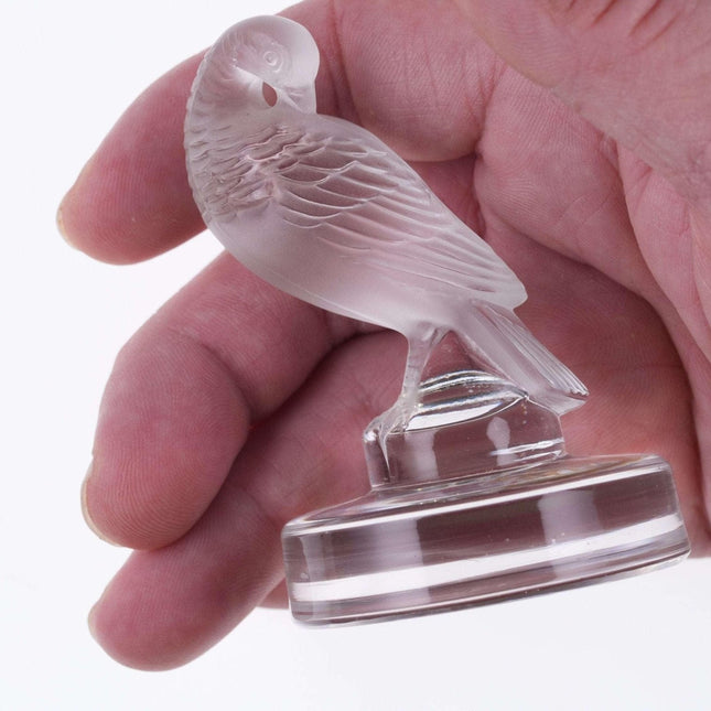 French Lalique Bird paperweight