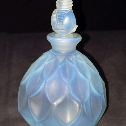 Sabino French Art Glass Perfume Bottle Petalia 5.5" tall x 3.5" wide